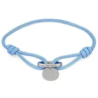 Copenhagen Armband - Edelstahl Fabric Link - Gr. ONESIZE - in Blau - für Damen