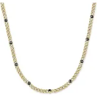 Copenhagen Halskette - Edelstahl Glittery - Gr. unisize - in Gold - für Damen