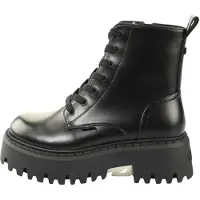 Buffalo Aspen Lace Up Schnürstiefel Schwarz in Gr. 36