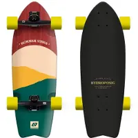 Hydroponic Complete Surfskate Komplettboard Sun Red Longboard Skateboard