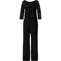 Comma Overall Jersey-Jumpsuit mit 3/4-Ärmeln und und 2-in-1-Effekt
