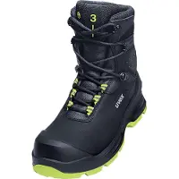 Uvex 3, Weiblich, Erwachsener, Sicherheitsstiefel, Schwarz, Grün, ESD, S3, Schnürverschluss
