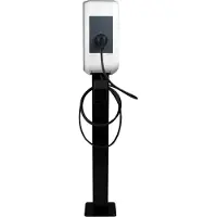 KEBA P30 Wallbox Standfuß, Schwarz, Metall, für Innen & Außen, 149 cm, mit Kabelführung, 8 kg