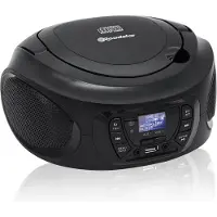 Roadstar CDR-375D+/BK Tragbares Radio DAB / DAB+ / FM, CD-MP3-Player, USB, Stereo, Fernbedienung Schwarz