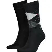 Tommy Hilfiger Socken "TH MEN SOCK CHECK 2P" 2 Paar, 2 Stk. tlg. mit klassischem Argyle-Design