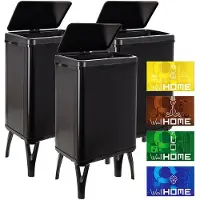 Wellhome Intelligente Mülleimer 40l 3 Einheiten