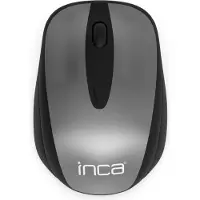 Inca IWM-200RG, Beidhändig, Optisch, RF Wireless, 1600 DPI, Schwarz, Braun