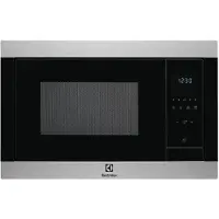 Electrolux Einbau-Mikrowelle aus Edelstahl mit Anti-Fingerprint-Beschichtung – 23 l – Grillfunktion – H 388 x B 595 x T 400 mm