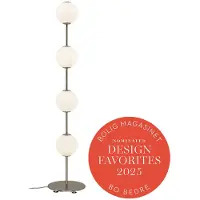 UMAGE Audrey LED-Stehlampe, messingfarben, 128 cm, 4-flg. - , Audrey, dimmbar, Gold / Messing, für Wohnzimmer, Metall, Design