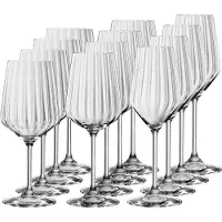 Spiegelau Gläser-Set "Wein- & Champagnergläser Lifestyle 12er Set transparent" Spülmaschinenfest