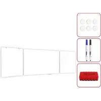 Allboards Magnetisches Whiteboard Klapptafel 5-flächig 100x170//340 cm