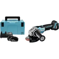 Makita DGA508RTJ, 8500 RPM, 12,5 cm, Akku, 5 Ah, 2,6 kg
