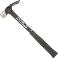 Estwing Ultra Series EB-19S Straight Claw Hammer EWEEB-19S Black Shock Reduction Grip, Latthammer 538 g