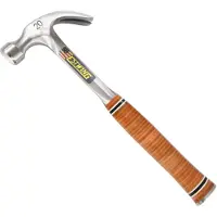 Estwing E20C Curved Claw Hammer EWEE20C Stacked Leather Grip, Latthammer 567 g