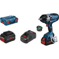 Bosch Professional Gds18v-1000c+2x8pc+gal1880+como+l-boxx Schlagschrauber