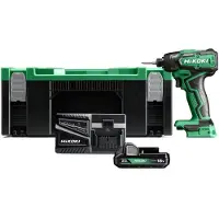 HiKOKI WH18DDWRZ, Schlagschrauber, Pistolengriff, 1/4", Schwarz, Grün, 3200 RPM, 140 Nm