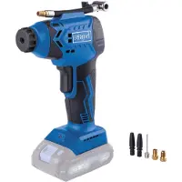 Scheppach Akku-Handkompressor C-AC20-X | 7 bar | LCD-Display | Auto-Shut-Off | kompakt | 20V IXES | LED-Arbeitsleuchte | Inklusive Zubehör