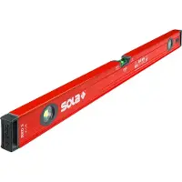 Sola RED 60 - Wasserwage 60 cm - patentierte -FOCUS Libelle - mit schockabsorbierenden Endkappen