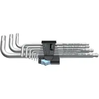 Wera 3950/9 Hex-Plus Stainless 1 Winkelschlüsselsatz, metrisch, Edelstahl, 9-teilig - 05022720001