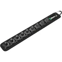 Wera Socket rail B, 3/8", 9 Kopf/Köpfe, 450 mm, 120 mm, 84 g