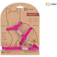 Amiplay Geschirr + Leine für Katze Samba M Rosa
