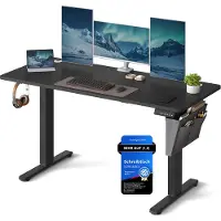 Songmics Höhenverstellbarer Schreibtisch elektrisch 60 x 140 x (72-120) cm LSD134B01