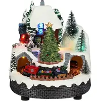 Luville Weihnachtsdorf mit Zug batteriebetrieben l15xb14xh17,5 cm (multi)