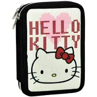 Hello Kitty Heart gefülltes Federmäppchen 2 Etagen