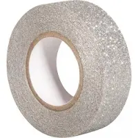 Rayher Hobby Materialen Glitter Tape, silber, 5 m