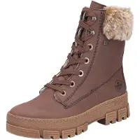 Rieker Damen TEX Stiefel gefüttert Braun