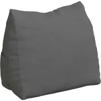 vidaXL Rückenkissen Dunkelgrau 60 x 20 x 50 cm Stoff