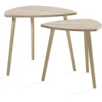 Vicco Couchtisch Twino Sonoma 60 x 50 cm 2er Set, Model 57298