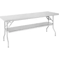 Vogue Edelstahl Klappbarer Arbeitstisch 1830x760x780