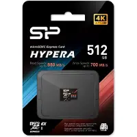 Silicon Power Hypera Speicherkarte MicroSDXC 3D-TLC-NAND Klasse 10 – SD-Karte mit erweiterter Kapazität (MicroSDHC)