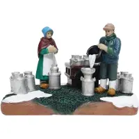 Santaville Milchbauern bei der Arbeit Polyresin 13 cm (multi)