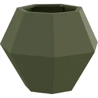 vidaXL Pflanzkübel Olive Grün 50 x 50 x 40 cm Stahl