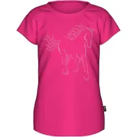Trigema T-Shirt "T-Shirt mit glitzerndem Pferde-Printmotiv" 1 Stk.