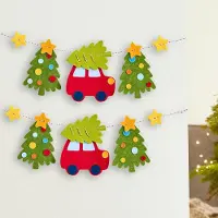 HABA Sales Gmbh & Co.KG Bastelset - Erstes Fädeln Filzgirlande Weihnachtsfahrt
