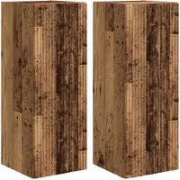 vidaXL TV-Wandschrank 2 pcs Altholz 30 x 31 x 80 cm Holzwerkstoff