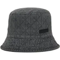 Calvin Klein Hut Denim Emblem Burnout Bucket LV04F5043G Grau