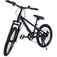 Buxibo - Fahrrad Austin - Kinder-Mountainbike - Stahlrahmen - 20 Zoll - Schwarz