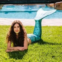 Kuaki Mermaids Meerjungfrau-Kostüm mit Monoflosse Aquaris