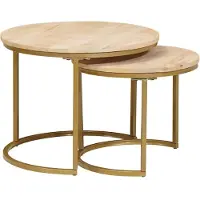 vidaXL Nesting-Couchtische 2 stk. Braun 50 x 50 x 40 cm
