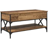 vidaXL Couchtisch Altholz 100 x 50 x 50 cm Holzwerkstoff