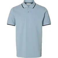 Selected Herren - Slim Atlas Polo-Shirt - Dusty Blue