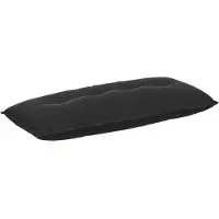 vidaXL Rückenkissen Schwarz 120 x 50 cm Cordstoff