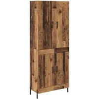 vidaXL Highboard Altholz 69,5 x 34 x 180 cm Holzwerkstoff
