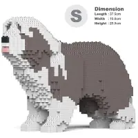 Jekca Bricks Bearded Collie 01-M02 ST19PT54-M02