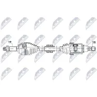 NTY NPW-NS-179 Antriebswelle Vorne Links für NISSAN JUKE (F15)