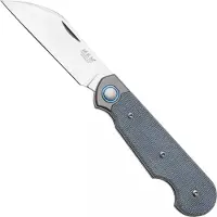 MKM Knives MKM Jacques JQ-TDC, Satin CPM MagnaCut, Denim Canvas Micarta Taschenmesser, Jesper Voxnaes Design